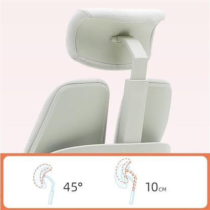 Bürostuhl Ergonomisch Ergonomischer Bürostuhl mit hoher Rückenlehne, Schreibtischstuhl mit Rollen, Chefsessel mit Drehfunktion und verstellbarer