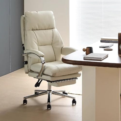 Bürostuhl, Bürostuhl aus Leder mit elektrischer Massage, bequem for den Einsatz zu Hause und im Büro