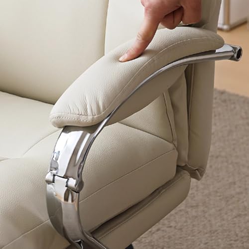 Computer-Schreibtischstuhl, Luxuriöser Bürostuhl aus Leder mit elektrischer Massage, bequem for den Einsatz zu Hause und im Büro