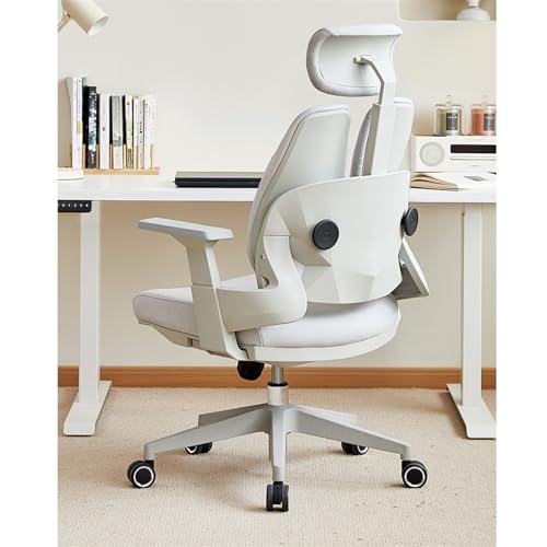 Bürostuhl Ergonomisch Ergonomischer Bürostuhl mit hoher Rückenlehne, Schreibtischstuhl mit Rollen, Chefsessel mit Drehfunktion und verstellbarer