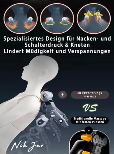 Massagesessel MS-699 – Kompakter Shiatsu Relaxsessel mit Bluetooth-Musiksystem, 6 Programmen, modernem Stoff-Leder-Mix & Edelstahlrahmen |